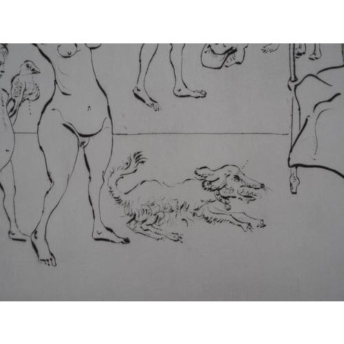 Mordecaï Moreh, Women Bathing, Etching For Sale - Image 5 of 10