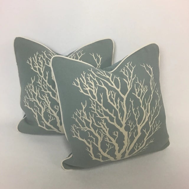 Covington decorative pillows perfect for someone who loves the beach! Heavy textile fabric with a chevron back. Complete...