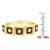 10K Yellow Gold Flashed .925 Sterling Silver Miracle-Set Diamond 5-Stone Ring Band (1/4 Cttw, J-K Color, I2-I3 Clarity) - Size 6 For Sale In New York - Image 6 of 6