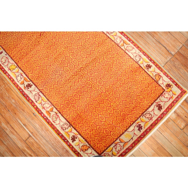 1940s Orange Peel Anatolian Rug For Sale - Image 10 of 18