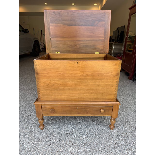 Late 20th Century Cherry Blanket Chest For Sale - Image 5 of 8