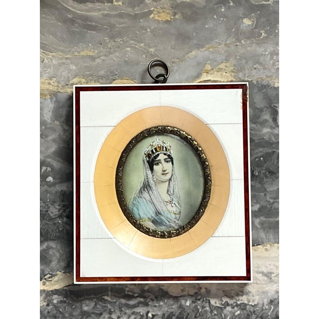 Vintage German Miniature Portrait For Sale - Image 17 of 18