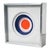 1960s Pop-Art Mid-Century Layered Acrylic Bullseye Target Modernist Framed Sculpture For Sale