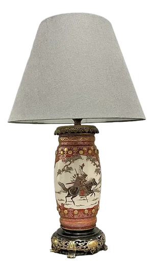 19th Century Imari Porcelain Lamp, Japan, 1890s