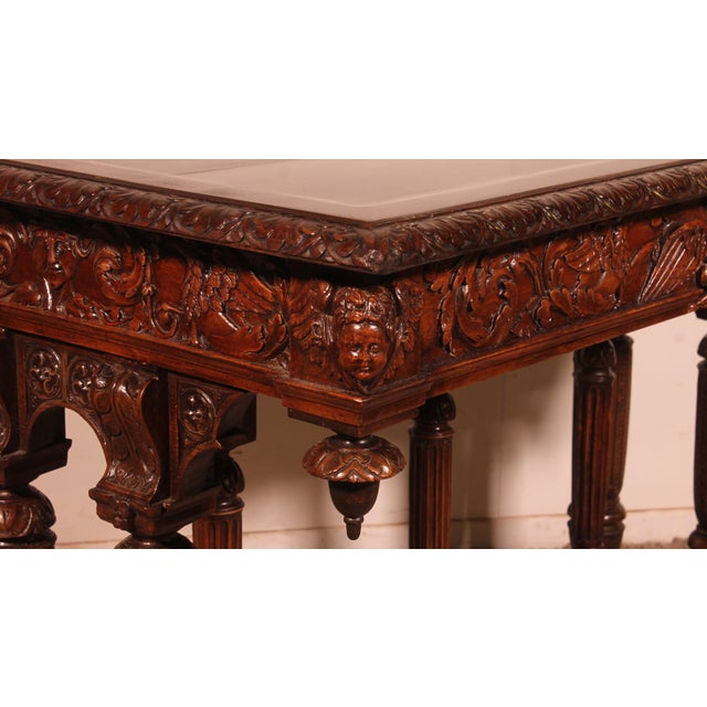 Renaissance Walnut Center Table For Sale - Image 4 of 15