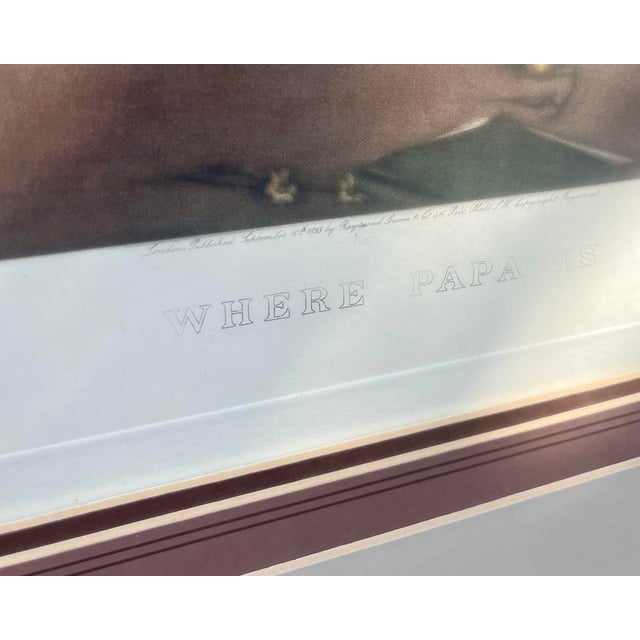 1920s Framed English Lithograph of Mother and Child For Sale In Orlando - Image 6 of 7