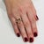 Natural Morganite Diamond Ring 14k Gold 4.26 TCW Certified, Size 5 For Sale - Image 13 of 15