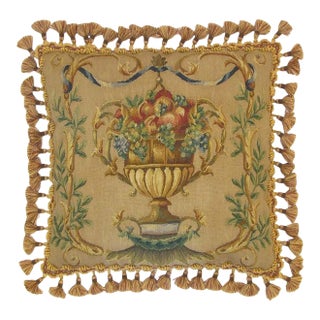Aubusson Leaves Leaf Throw Pillow For Sale