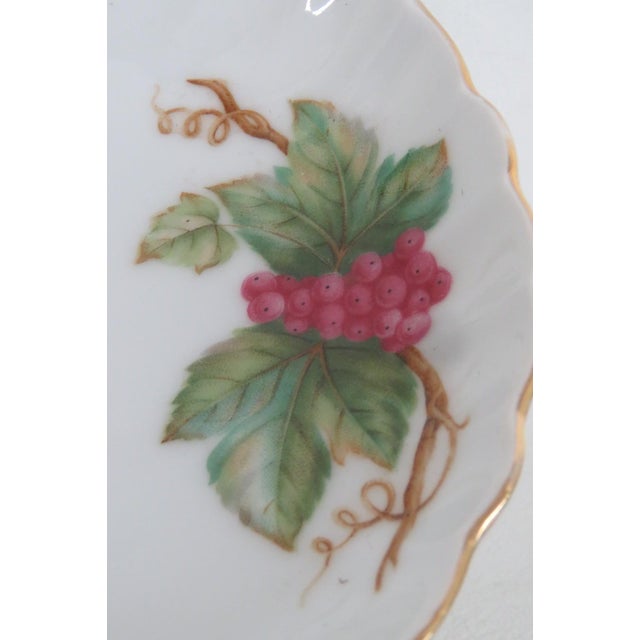 Ceramic May Wine by Barrington Porcelain Pedestal Plate Compote Candy Dish Stand 5106b For Sale - Image 7 of 17