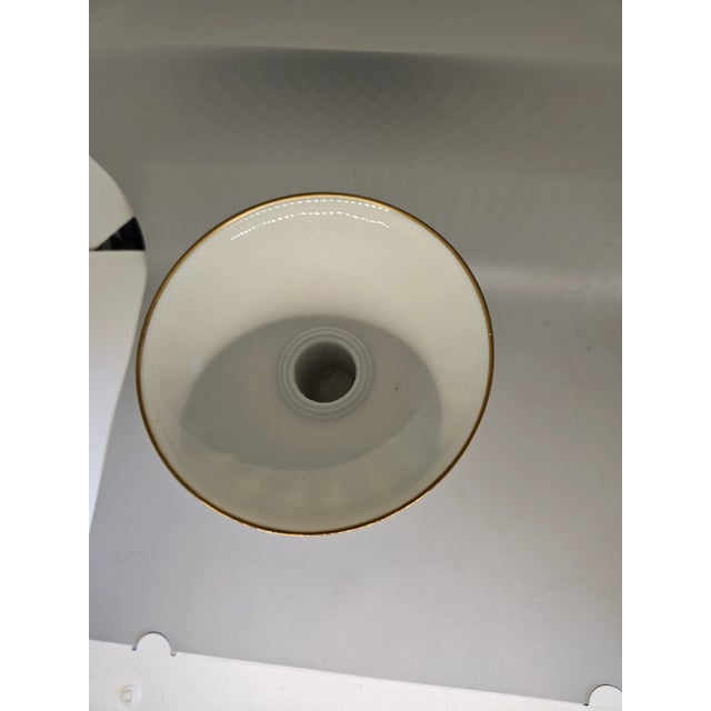 Art Deco Vintage Hackefors Porcelain Candle Holder Sweden For Sale - Image 3 of 4