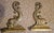 Mid-Century Modern Harvin Brass Dolphin Andirons & Solid Brass Fireplace Fender Rail Virginia Metal For Sale - Image 3 of 4