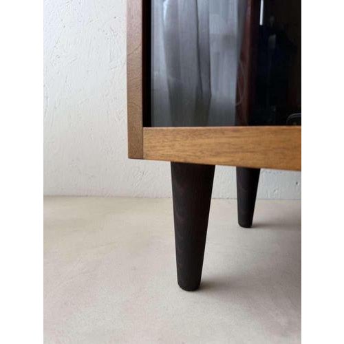 Walnut Veneer Display Cabinet, 1960s For Sale - Image 6 of 8