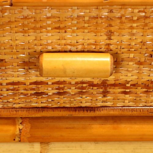 Wood Bamboo Console Table, 1970s For Sale - Image 7 of 9