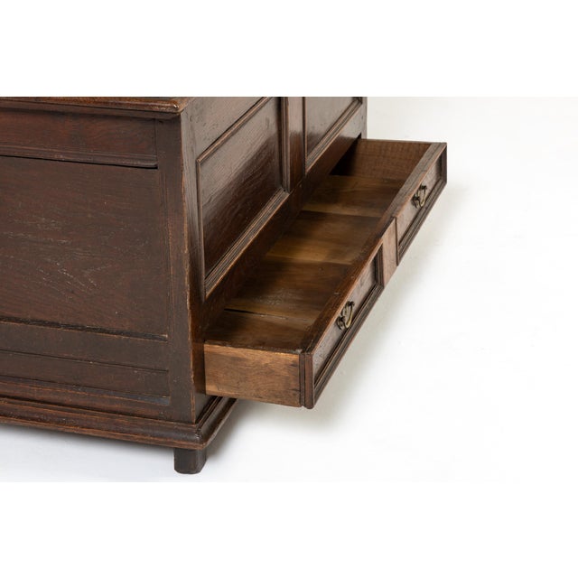 18th Century English Oak Mule Chest For Sale - Image 6 of 7