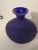 Mid-Century Modern Art Glass Blue Murano Vase For Sale - Image 3 of 8