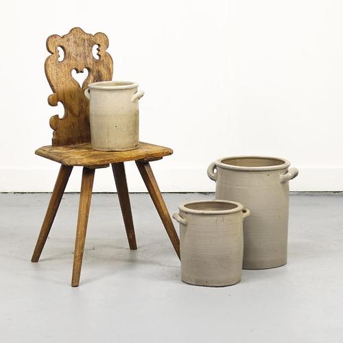 Minimalism Glazed Confit Jars, 1920s, Set of 3 For Sale - Image 12 of 12