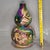 Iridescent Gourd Vase With Figural Motif | Colorful Ceramic Home Decor For Sale - Image 4 of 9