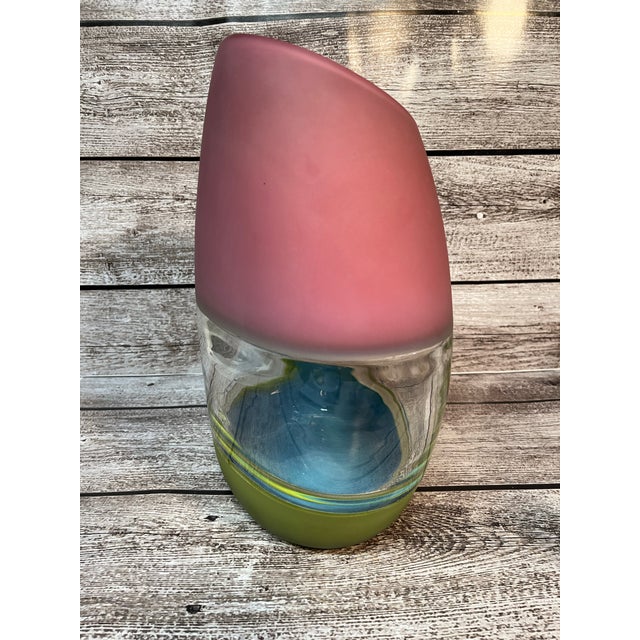 2000 - 2009 Jaime Harris Blown Glass Vase For Sale - Image 5 of 11