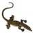 Antique 19th Century French Brass Figure of a Salamander Lizard For Sale