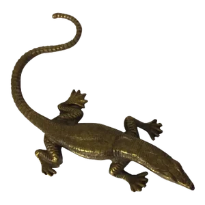 Antique 19th Century French Brass Figure of a Salamander Lizard