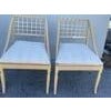 John Saladino Lattice Wood Framed Sleigh Chairs - A Pair For Sale - Image 9 of 18