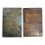 Antique Advertising Letterpress Printing Plates Mounted on Wood Blocks – Pair For Sale