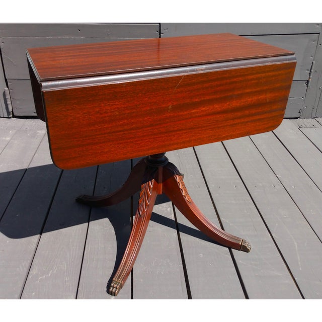 1930s Childs Mahogany Drop Leaf Table Fine Arts Furniture Grand Rapids