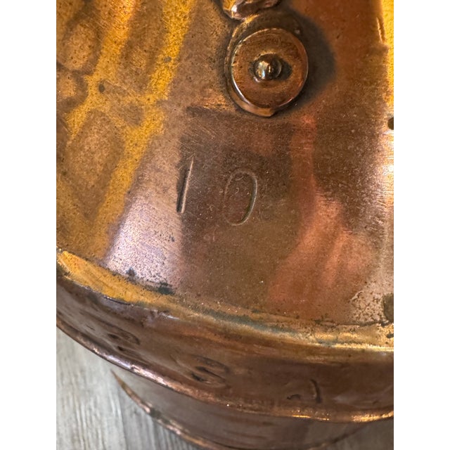 Farmhouse Antique English Copper Dairy Milk Churn by United Dairies Wholesale Ltd. For Sale - Image 3 of 7