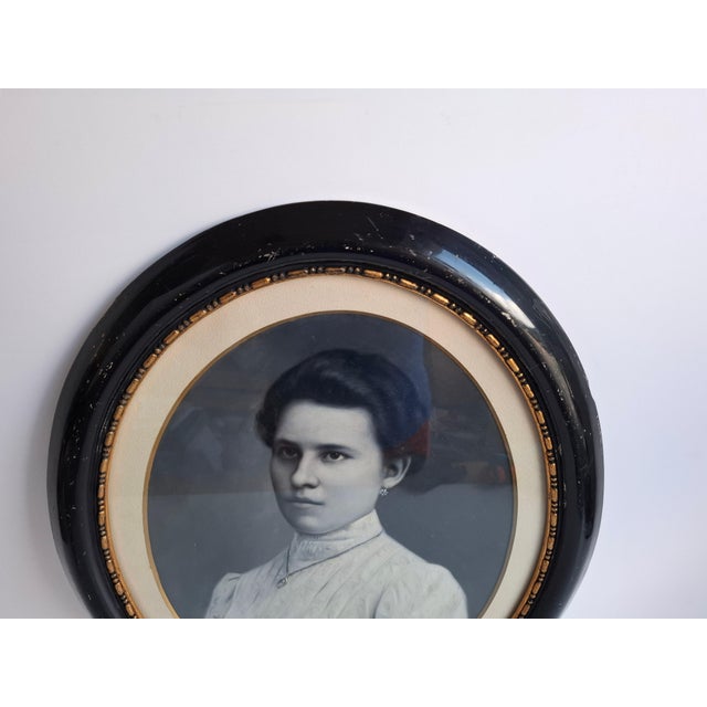 Oval Portrait of Young Woman, 1900, Photograph, Framed For Sale - Image 16 of 18