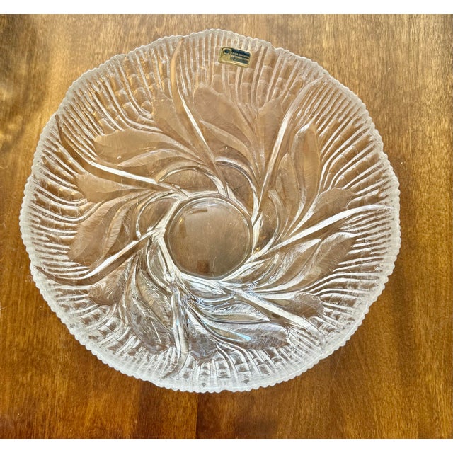 Mid 20th Century Lausitizer Glas 24% Lead Crystal Bowl For Sale - Image 5 of 12