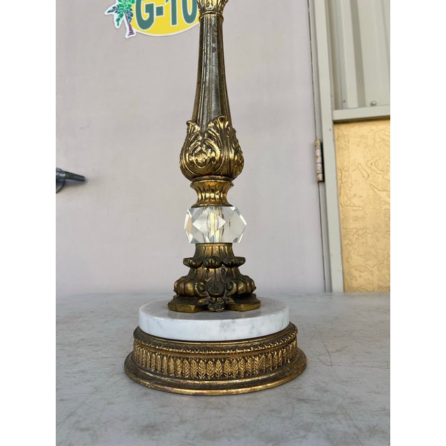 Mid-Century Modern Mid 20th Century Hollywood Regency Gilt Style. Floor Ashtray Stand For Sale - Image 3 of 6