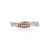 Metal Orange Sapphire & Diamond Twist Shank Ring in Solid Silver, Size 7.5 For Sale - Image 7 of 15