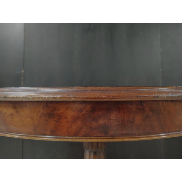 Jonathan Charles Buckingham Collection Mahogany 32" Round Pedestal Game Table For Sale - Image 10 of 12