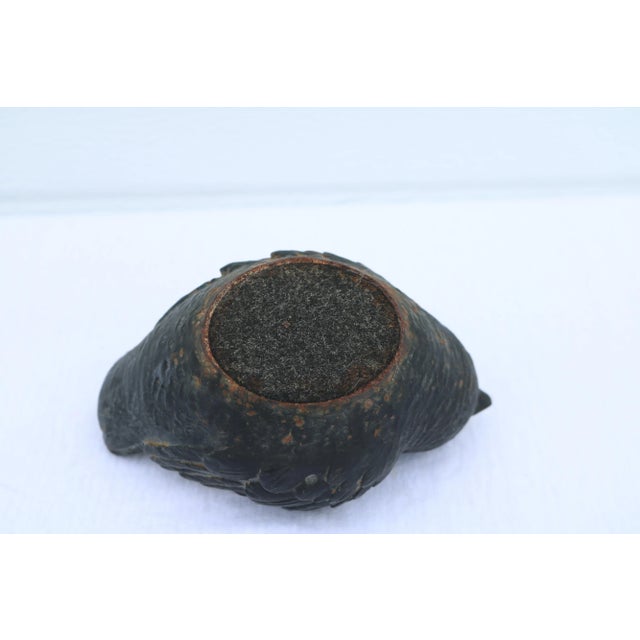 Late 20th Century Late 20th Century Cast Iron Chubby Bird Doorstop For Sale - Image 5 of 6