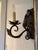Iron Sconce pair of 2. Leaf motif.