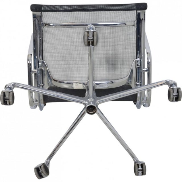 Vintage EA-117 Office Chair in Black Mesh by Charles Eames, 1990s For Sale - Image 18 of 18