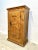 Smaller linen cupboard made of robust solid oak, probably from Bavaria.