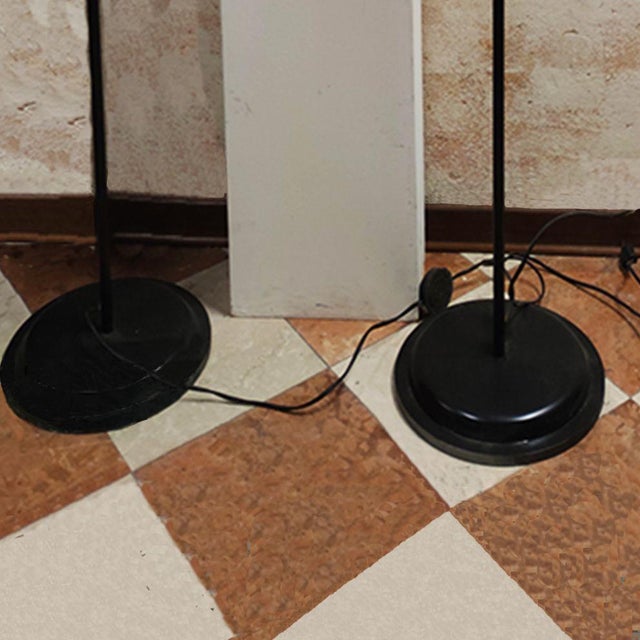 Floor Lamps Attributed to Sergio Mazza, 1980s, Set of 2 For Sale - Image 8 of 10