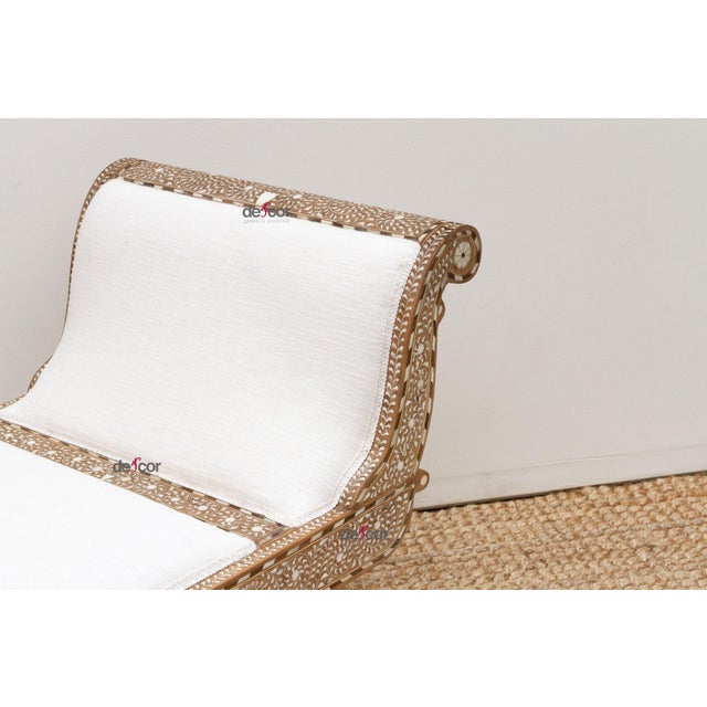 1990s Regal Inlay Anglo Indian Sofa For Sale - Image 5 of 12