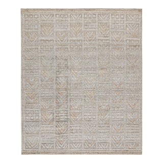 Rug & Kilim’s Scandinavian Rug Indoor/Outdoor Rug With Gray Geometric Pattern - 12'x18' For Sale