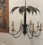 Metal Vintage Palm Beach Style Brass Tole Palm Frond & Faux Bamboo 8-Light Chandelier For Sale - Image 7 of 14