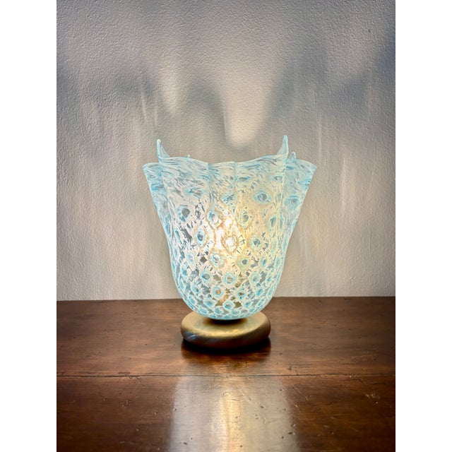 Macrame T Handkerchief Table Lamp by La Murrina Murano, 1990s For Sale - Image 11 of 14