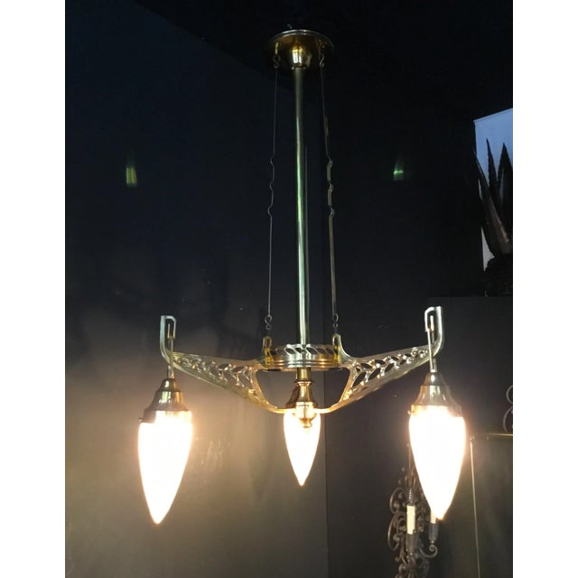 Art Nouveau Chandelier, Vienna, 1900s For Sale - Image 10 of 12