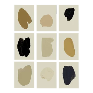 Abstract Figure Giclee Prints - Set of 9