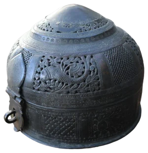 Indian Brass and Copper Jewelry Box