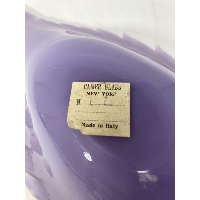 Vintage Purple Lilac Candy Dish From Murano, Italy For Sale - Image 4 of 5