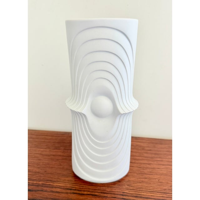 German Biscuit Porcelain Vase from KPM Bavaria, 1960s For Sale - Image 4 of 9