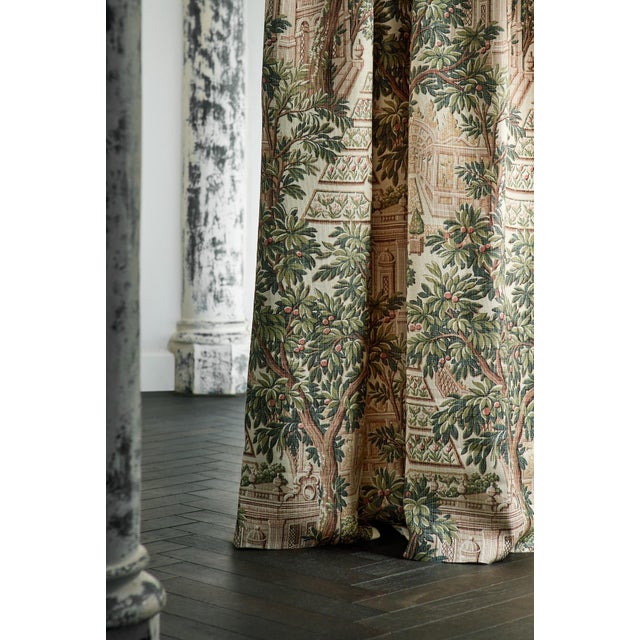 Zoffany Zoffany Italian Garden Fabric in Tuscan Pink For Sale - Image 4 of 4
