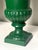 Metal Pair of 20th Century French Green Cast Iron Urns For Sale - Image 7 of 12