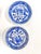 Antique Blue Willow Butter Pat Plates – Chinoiserie Blue & White – Set of 6 For Sale - Image 10 of 12